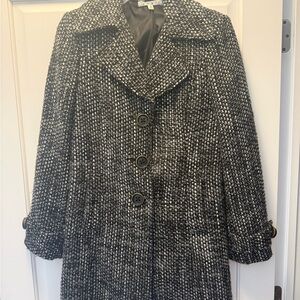 CAbi Black and Gray Pea Coat